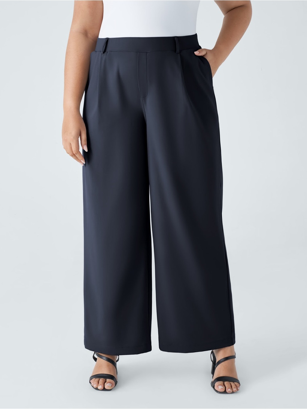 Halara Flex DayStretch High Waisted Pocket Straight Leg Work Plus Size Pants